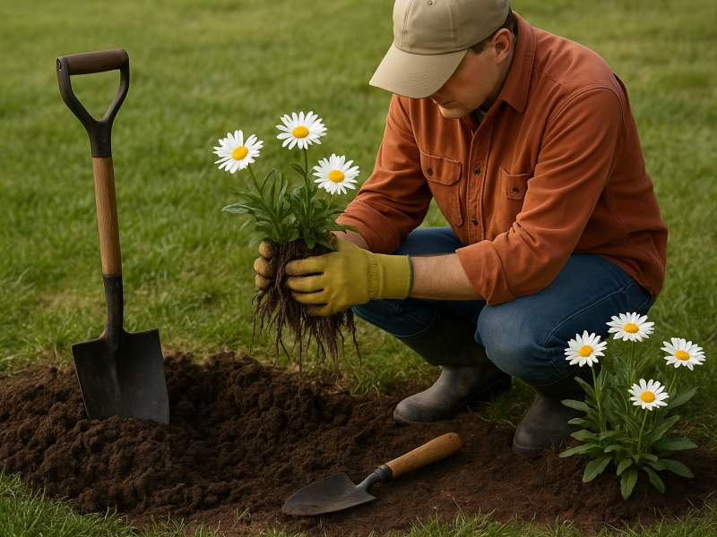Dividing Shasta Daisies In September Flower, Gardening Blooming Secrets